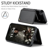 iPhone Air Caseme C22-etui RFID-kortpung - Sort