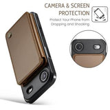iPhone Air Caseme C22-etui RFID-kortpung - brun