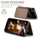 iPhone Air Caseme C22-etui RFID-kortpung - brun