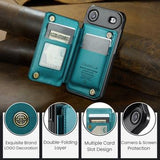 iPhone Air Caseme C22-etui RFID-kortpung - grøn