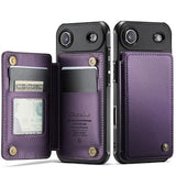 iPhone Air Caseme C22-etui RFID-kortpung - lilla