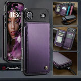 iPhone Air Caseme C22-etui RFID-kortpung - lilla