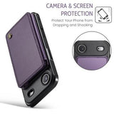 iPhone Air Caseme C22-etui RFID-kortpung - lilla