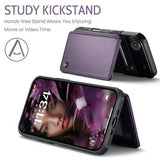 iPhone Air Caseme C22-etui RFID-kortpung - lilla