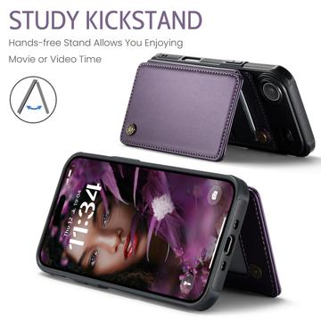 iPhone Air Caseme C22-etui RFID-kortpung - lilla