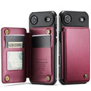 iPhone Air Caseme C22-etui RFID-kortpung - rød
