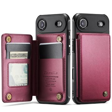 iPhone Air Caseme C22-etui RFID-kortpung - rød
