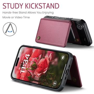 iPhone Air Caseme C22-etui RFID-kortpung - rød