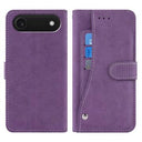 iPhone Air Elegant retro-pungetui med roterende kortholder - Lilla