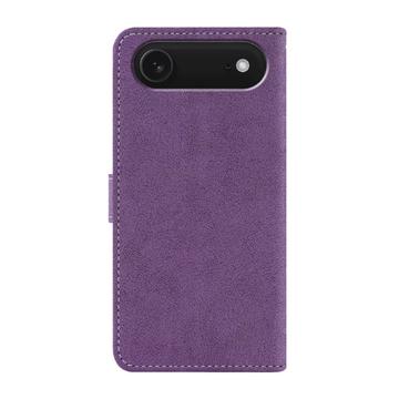 iPhone Air Elegant retro-pungetui med roterende kortholder - Lilla