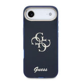 iPhone Air Guess IML 4G Script Metal Logo Cover - Blå
