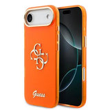 iPhone Air Guess IML 4G Script Metal Logo Cover - Orange