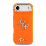 iPhone Air Guess IML 4G Script Metal Logo Cover - Orange