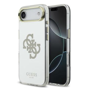 iPhone Air Guess Mirror 4G Glitter Logo Hybrid Cover - MagSafe-kompatibel - Guld