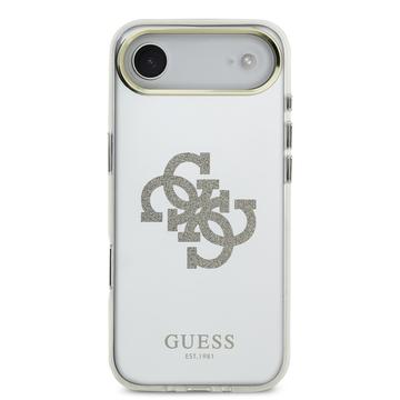 iPhone Air Guess Mirror 4G Glitter Logo Hybrid Cover - MagSafe-kompatibel - Guld