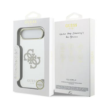 iPhone Air Guess Mirror 4G Glitter Logo Hybrid Cover - MagSafe-kompatibel - Guld