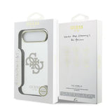 iPhone Air Guess Mirror 4G Glitter Logo Hybrid Cover - MagSafe-kompatibel - Guld