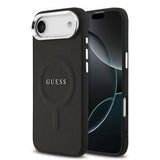 iPhone Air Guess Saffiano Hybrid Cover - MagSafe Kompatibel - Sort