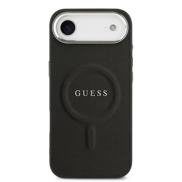 iPhone Air Guess Saffiano Hybrid Cover - MagSafe Kompatibel - Sort