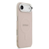 iPhone Air Guess Saffiano Hybrid Cover - MagSafe Kompatibel - Pink