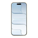 iPhone Air stødsikkert TPU-cover med hjertemønster og forhøjede kanter - hvid