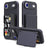 iPhone Air Hybrid Cover med Spejl og Kortholder - Sort