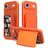 iPhone Air Hybrid Cover med Spejl og Kortholder - Orange