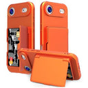 iPhone Air Hybrid Cover med Spejl og Kortholder - Orange