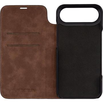 iPhone Air JT Berlin BookCase Tegel Flip Lædercover - Sort