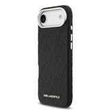 iPhone Air Karl Lagerfeld Grained Repeated Logo MagSafe Cover - Sort