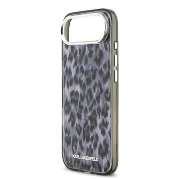 iPhone Air Karl Lagerfeld IML Leopard Cover - MagSafe-kompatibel - Grå