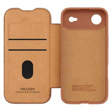 iPhone Air Nillkin Qin Pro Flip Cover - Brun