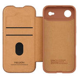 iPhone Air Nillkin Qin Pro Flip Cover - Brun