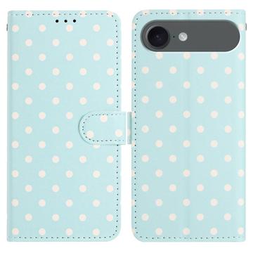 iPhone Air Pung Etui med Prikket Mønster - Blå