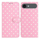 iPhone Air Pung Etui med Prikket Mønster - Pink