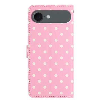 iPhone Air Pung Etui med Prikket Mønster - Pink