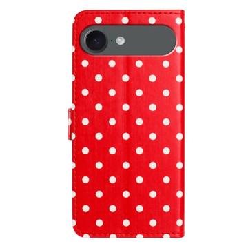 iPhone Air Pung Etui med Prikket Mønster - Rød