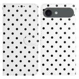 iPhone Air Pung Etui med Prikket Mønster - Hvid