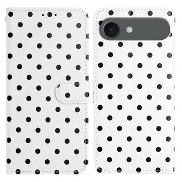 iPhone Air Pung Etui med Prikket Mønster - Hvid
