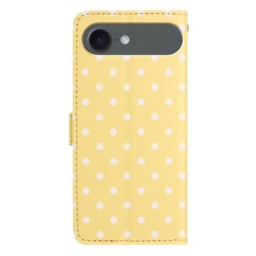 iPhone Air Pung Etui med Prikket Mønster - Gul