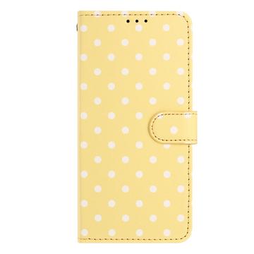 iPhone Air Pung Etui med Prikket Mønster - Gul