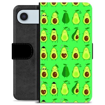 iPhone Air Premium Flip Cover med Pung - Avocadomønster
