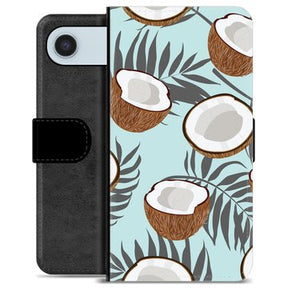iPhone Air Premium Flip Cover med Pung - Kokosnød