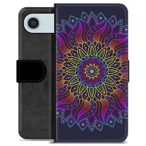 iPhone Air Premium Flip Cover med Pung - Farverig Mandala