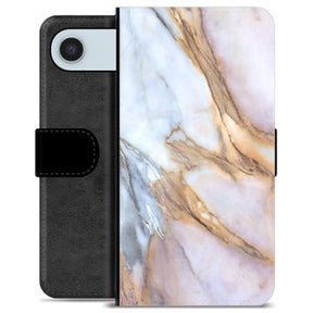 iPhone Air Premium Flip Cover med Pung - Elegant Marmor