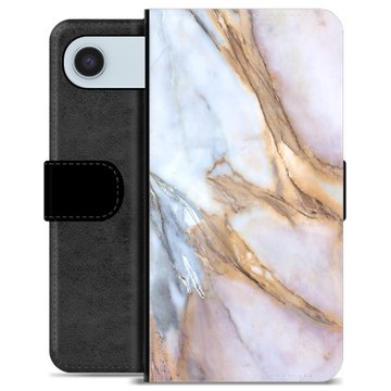 iPhone Air Premium Flip Cover med Pung - Elegant Marmor