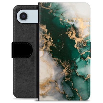 iPhone Air Premium Flip Cover med Pung - Jade Marmor