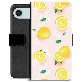 iPhone Air Premium Flip Cover med Pung - Citron Mønster