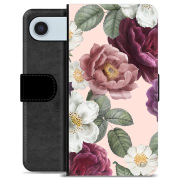 iPhone Air Premium Flip Cover med Pung - Romantiske Blomster