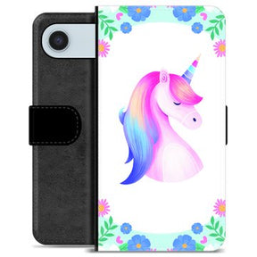 iPhone Air Premium Flip Cover med Pung - Enhjørning